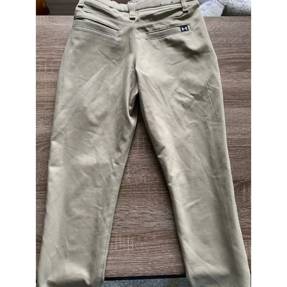 Under Armour Youth XS Khaki Tan School Uniform Dress Pants